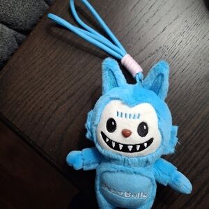 Blue Plush BuzzBall Labuzzy Doll Charm